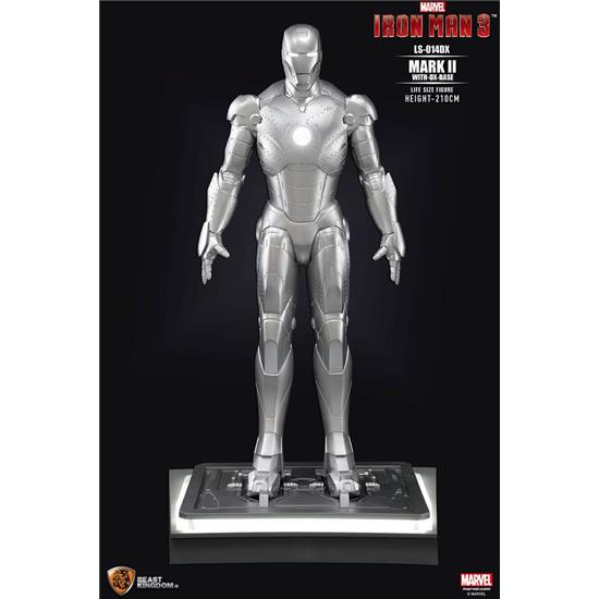 Iron Man: Iron Man 3 Life-Size Statue Iron Man Mark II DX Base 210 cm