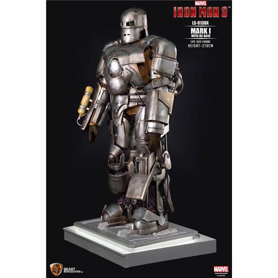 Iron Man: Iron Man 3 Life-Size Statue Iron Man Mark I DX Base 210 cm