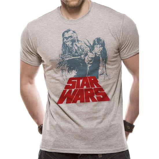 Star Wars: Han Solo & Chewie Duet Retro T-Shirt