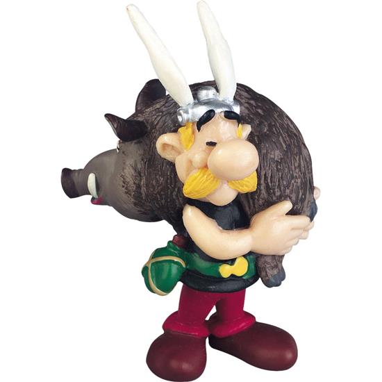 Asterix og Obelix: Asterix Figure Asterix holding a Boar 6 cm