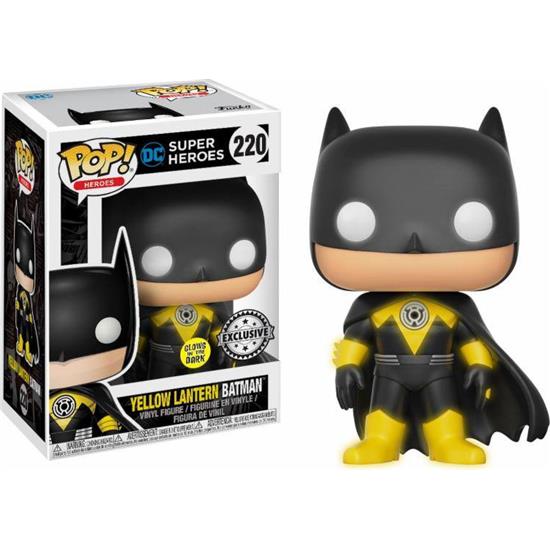 DC Comics: Yellow Lantern Batman GITD POP! Heroes Vinyl Figur (#220)