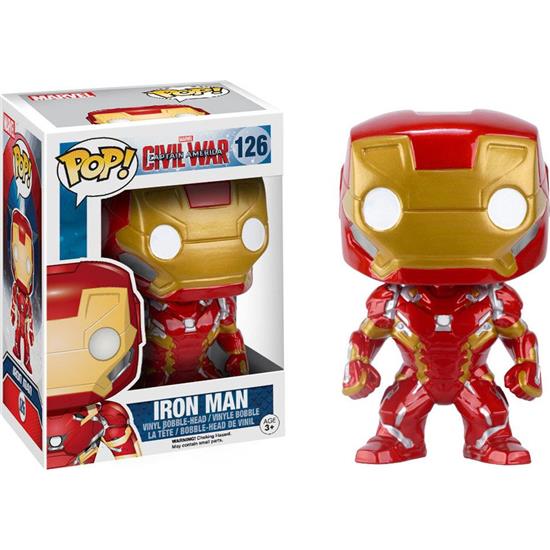 Captain America: Iron Man POP! Vinyl Bobble-Head Figur (#126)