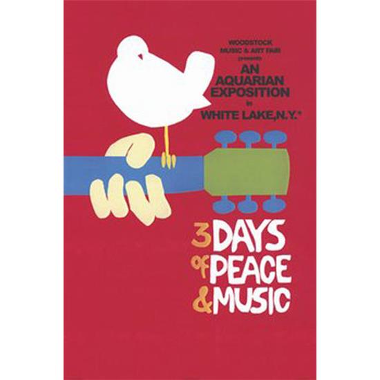 Diverse: Woodstock Poster 3 Days of Peace and Music