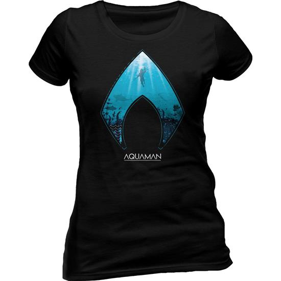 DC Comics: Aquaman Logo & Symbol T-Shirt (dame model)