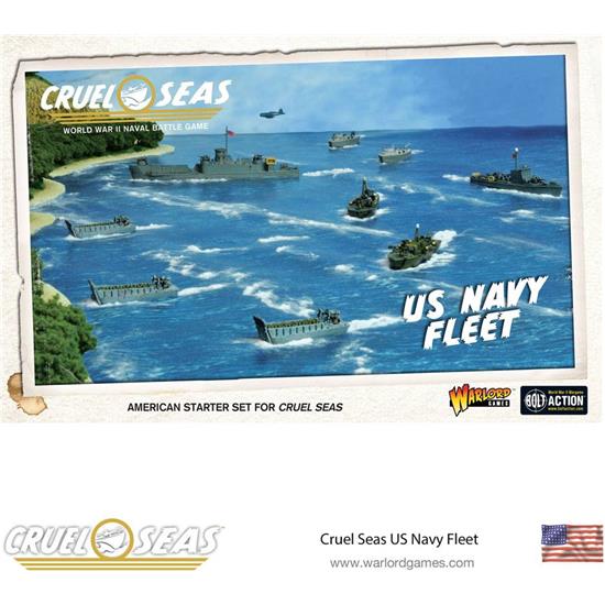 Cruel Seas: Cruel Seas Miniatures Game Expansion Set US Navy Fleet *English Version*