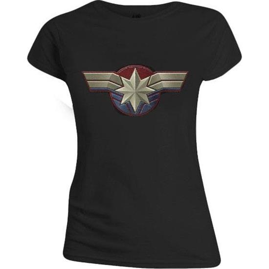 Captain Marvel: Emblem T-Shirt (dame model)