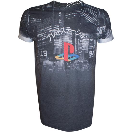 Sony Playstation: Sony PlayStation T-Shirt City Landscape