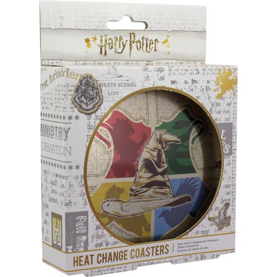 Harry Potter: Sorting Hat Heat Change Coaster 4-Pack