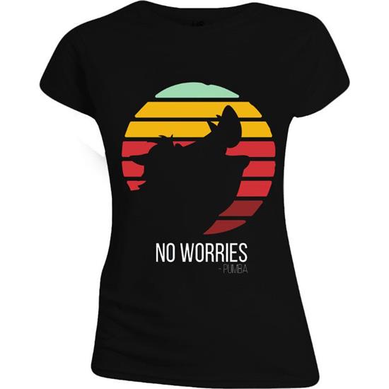 Løvernes Konge: Pumba No Worries T-Shirt (dame-model) 