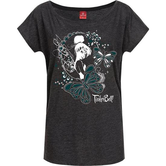 Peter Pan: Tinkerbell Butterflies T-Shirt (damemodel)