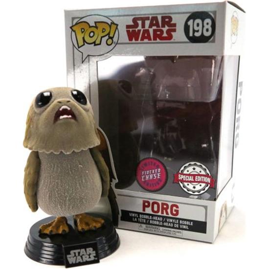 Star Wars: Porg POP! Bobble-Head - Flocked (#198) CHASE
