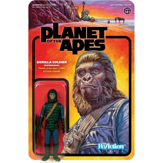 Planet of the Apes: Planet of the Apes ReAction Action Figure Gorilla Soldier (Patrolman) 10 cm