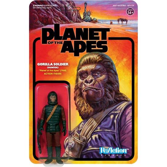 Planet of the Apes: Planet of the Apes ReAction Action Figure Gorilla Soldier (Hunter) 10 cm