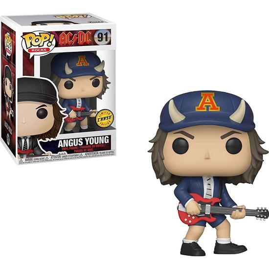AC/DC: Angus Young POP! Rocks Vinyl Figur (#91) - CHASE