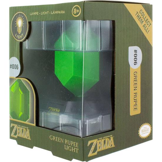 Nintendo: Green Rupee 3D Lampe 10 cm