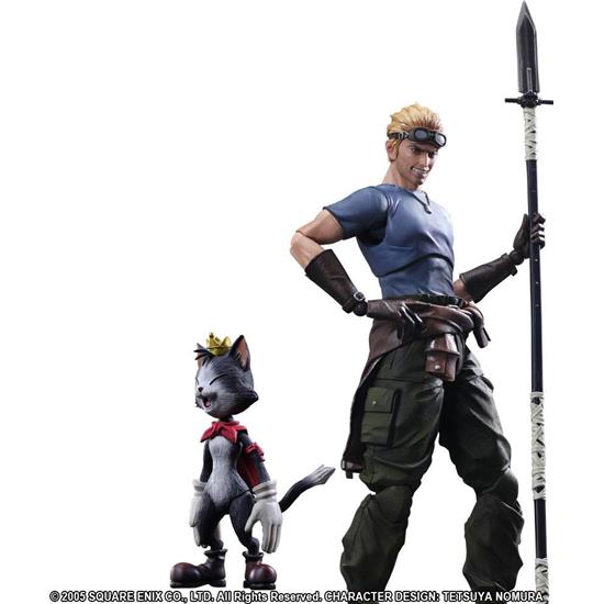 Final Fantasy: Final Fantasy VII Advent Children Play Arts Kai Action Figures Cid Highwind & Cait Sith 9 - 27 cm