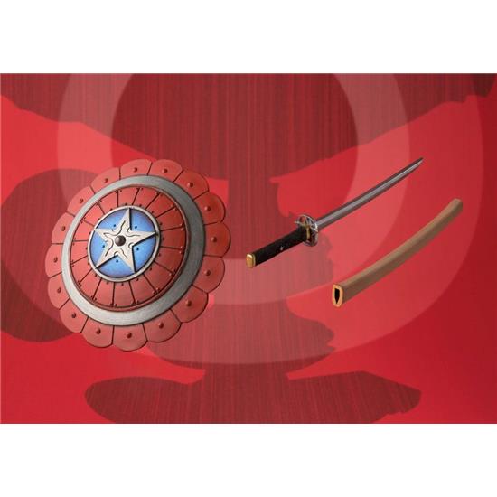 Captain America: Marvel Comics MMR Action Figure Samurai Captain America Tamashii Web Exclusive 18 cm