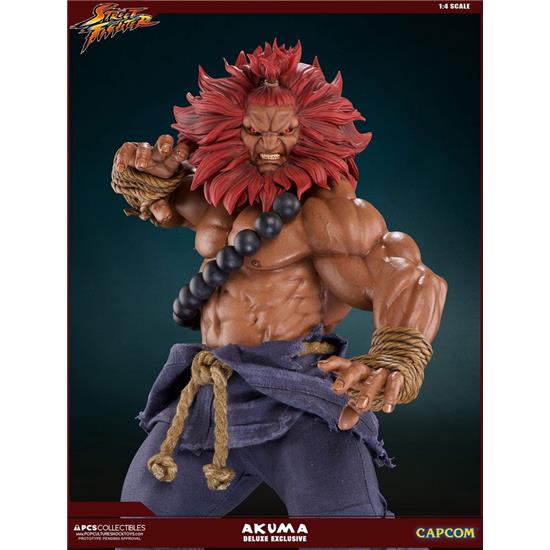 Street Fighter: Street Fighter Mixed Media Statue 1/4 Akuma Deluxe Exclusive 45 cm