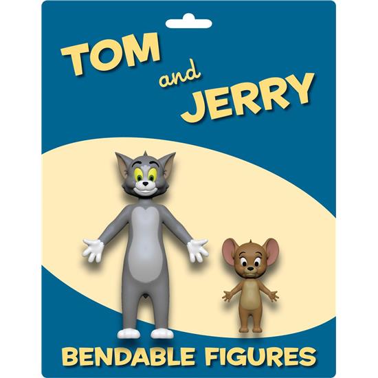 Tom & Jerry: Tom & Jerry Bøjelig Figursæt 6 - 15 cm