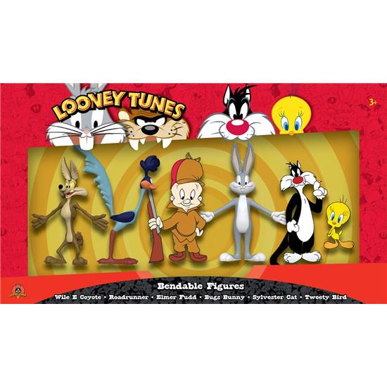 Looney Tunes: Looney Tunes Bøjelig Figursæt 6-Pak 6 - 15 cm