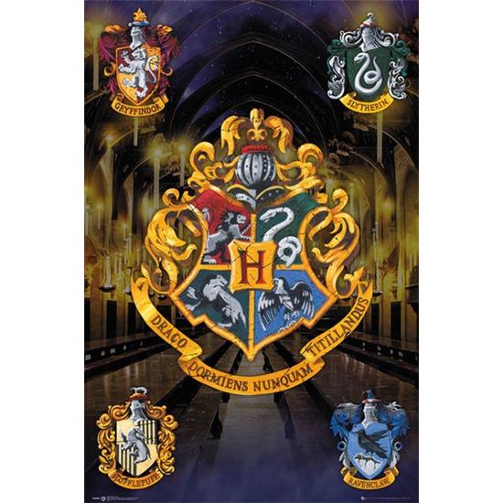 Harry Potter: Hogwarts Crests Plakat