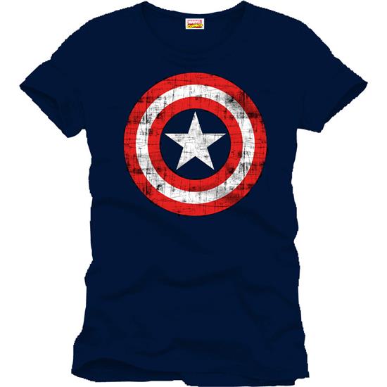 Captain America: Captain America Shield T-Shirt Shield Navy