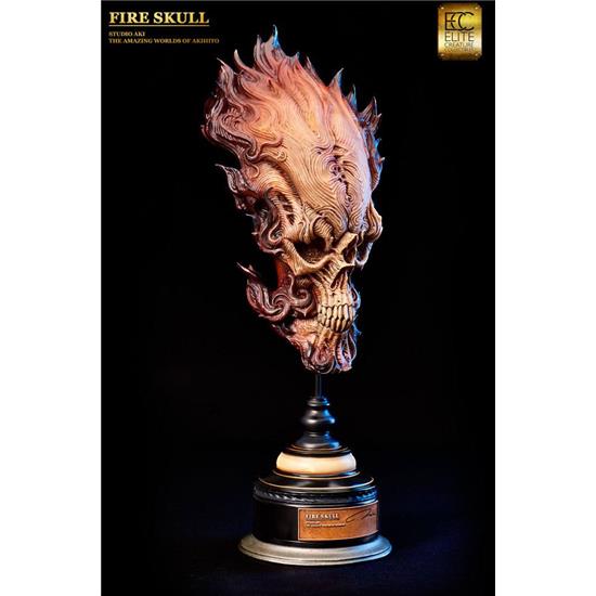 Diverse: Fire Skull Life-Size Bust by Akihito 66 cm