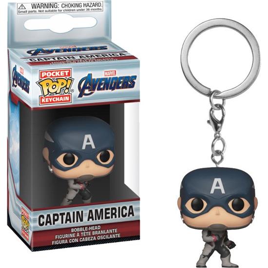 Avengers: Captain America Pocket POP! Vinyl Nøglering