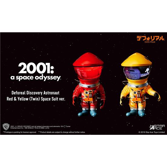 2001: A Space Odyssey: 2001: A Space Odyssey Artist Defo-Real Series Soft Vinyl Figures DF Astronaut Red & Yellow Ver.