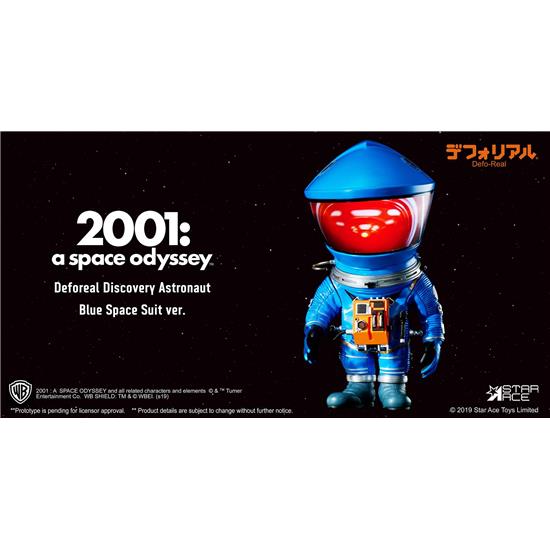 2001: A Space Odyssey: 2001: A Space Odyssey Artist Defo-Real Series Soft Vinyl Figure DF Astronaut Blue Ver. 15 cm