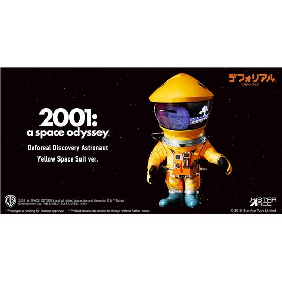 2001: A Space Odyssey: 2001: A Space Odyssey Artist Defo-Real Series Soft Vinyl Figure DF Astronaut Yellow Ver. 15 cm