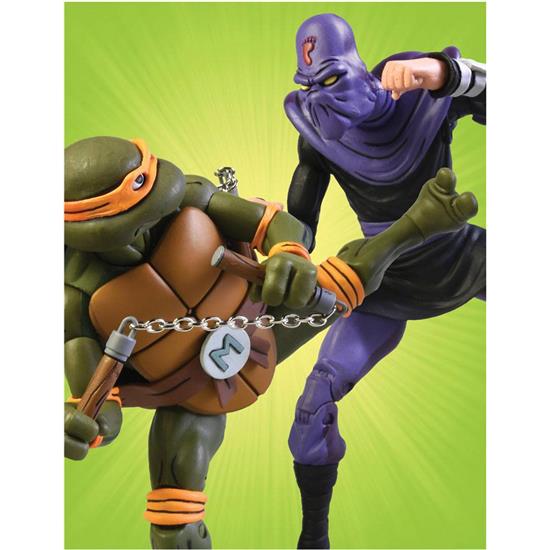 Ninja Turtles: Michelangelo vs Foot Soldier Action Figure 2-Pack 18 cm