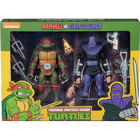 Ninja Turtles: Raphael vs Foot Soldier Action Figure 2-Pack 18 cm