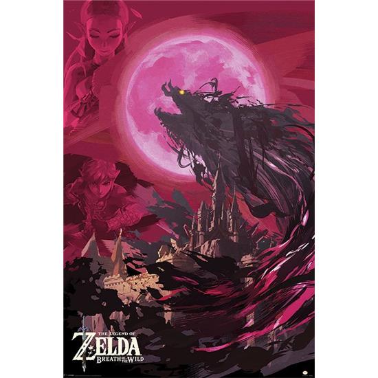 Zelda: Ganon Blood Moon Breath of the Wild Plakat