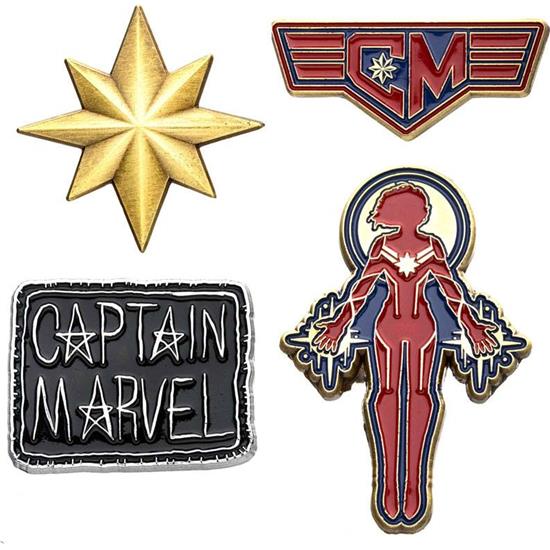 Captain Marvel: Captain Marvel Pins 4-Pak 