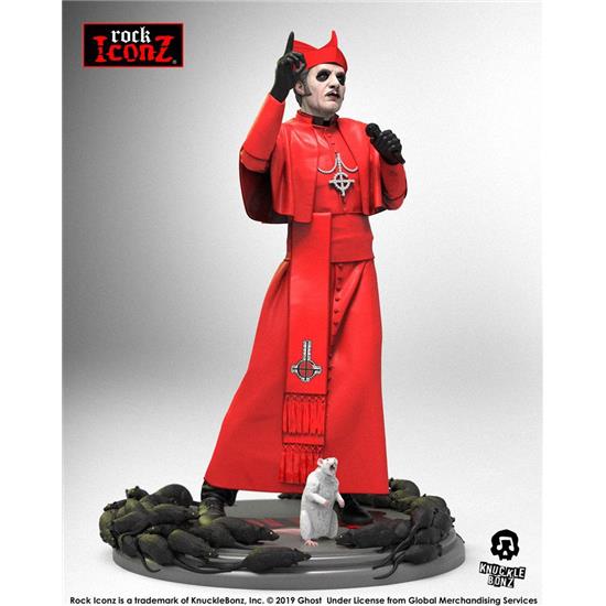 Ghost: Cardinal Copia (Red Cassock) Rock Iconz Statue 22 cm