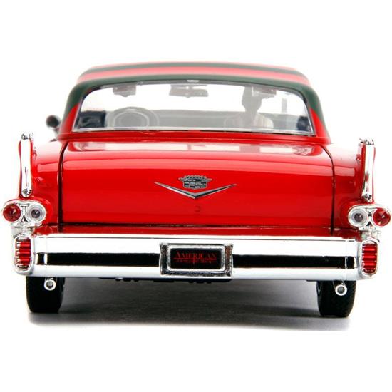 A Nightmare On Elm Street: American Horror Rides Cadillac 1958 with Figure Diecast Model 1/24
