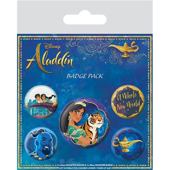 Aladdin: A Whole New World Badges 5-Pak