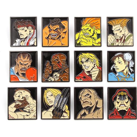 Street Fighter: Street Fighter Characters Pins 12-Pak