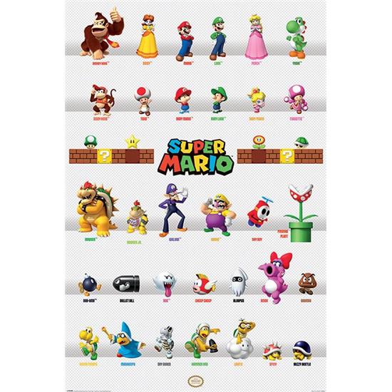 Super Mario Bros.: Super Mario Character Parade Plakat