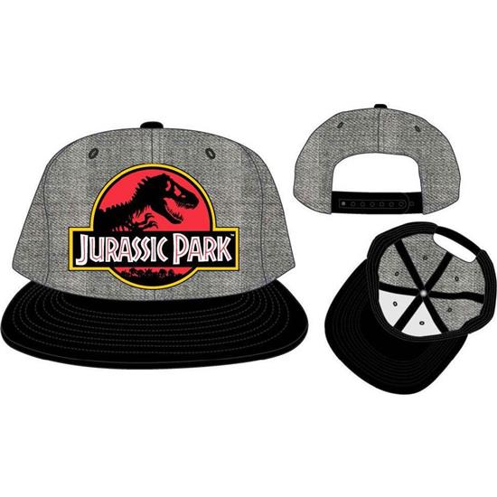 Jurassic Park & World: Jurassic Park Logo Grey/Black Snapback Cap