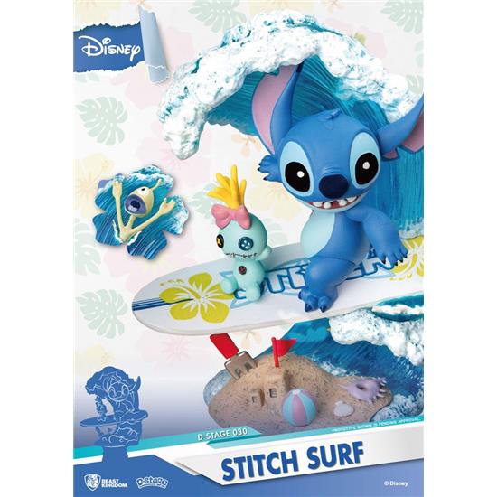 Lilo & Stitch: Stitch Surf D-Stage PVC Diorama 15 cm