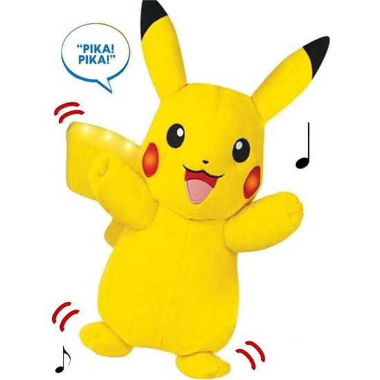 Pokémon: Pikachu Bamse med Lyd og Lys 25 cm