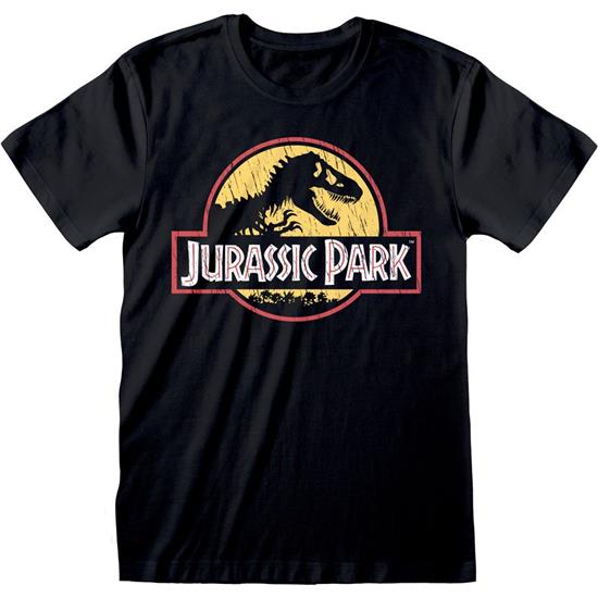 Jurassic Park & World: Jurassic Park Original Logo Distressed T-Shirt