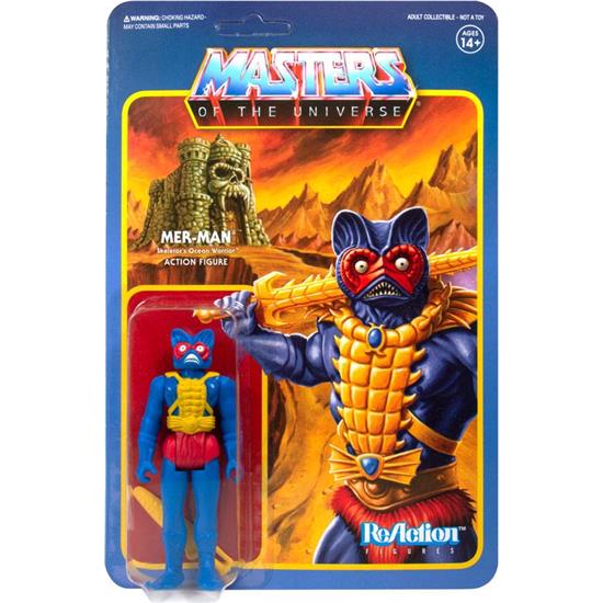 Masters of the Universe (MOTU): Mer-Man (Carry Case Color) ReAction Action Figure 10 cm