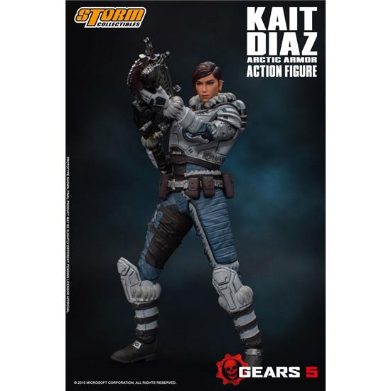 Gears Of War: Kait Diaz Arctic Armor Action Figure 1/12 18 cm