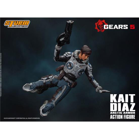 Gears Of War: Kait Diaz Arctic Armor Action Figure 1/12 18 cm