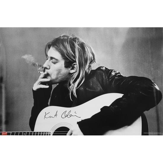 Nirvana: Kurt Cobain Smoking plakat