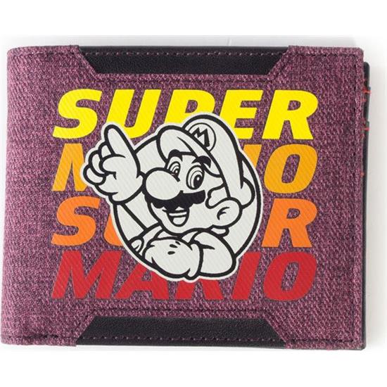 Nintendo: Mario Retro Striped Bifold Pung