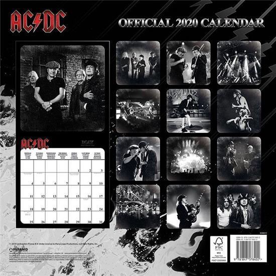 AC/DC: AC/DC Kalender 2020